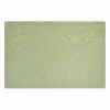 4 Pcs Rose Jacquard Placemats for Dining Table PVC Table Mats Hotel Restaurant Tabletop Mats 17.7x11.8 inch, Green