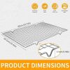 Cooling Racks for Cooking and Baking, 10" x 16" Baking Rack 2-Pack Heavy Duty Wire Cookie Rack for Cooking, Roasting, Grilling, Drying, Oven Safe