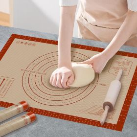 Silicone Baking Mat with Measurements, Extra Large 0.7mm 24" x 16" Pastry Dough Sheet, Pie Crust Rolling sourdough tools Supplies for Making Pizza
