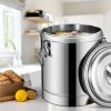SOGA 30L Stainless Steel Stock Pot – Hot & Cold Beverage Container for Tea, Coffee, Juice, or Water, Durable Thermal Drink Dispenser for Home, Office