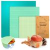 Reusable Beeswax Wrap S, M, L. Pack of 3 Beeswax Food Wraps. Washable Reusable Beeswax Food Wrap for Sandwiches