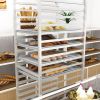 20-tier Bun Pan Speed Rack with Lockable Rubber Wheels
