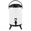 SOGA 8L Insulated Beverage Server – Stainless Steel White Thermal Container for Hot & Cold Drinks, Durable Drink Dispenser for Coffee, Tea, Juice