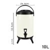 SOGA 10L Stainless Steel Insulated Milk Tea Barrel – Hot & Cold Beverage Dispenser with Faucet for Tea, Coffee, Juice, or Water, Ideal for Home, Café