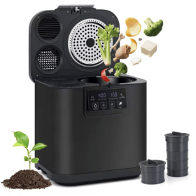 28110550 Kitchen Waste Combiner 500W Home Waste Processor with LED Display, Activated Carbon Filter, 4L Food Waste Crusher (28110550: 28110550)